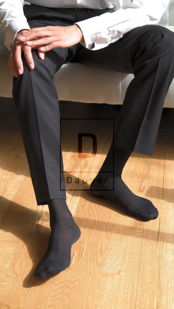 Diamond Mesh Men’s Dress Socks