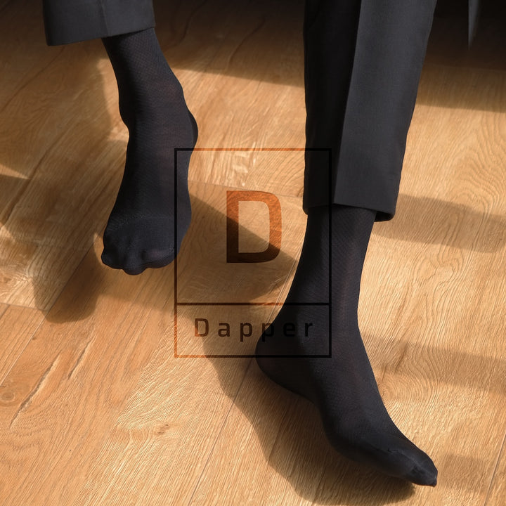 Diamond Mesh Men’s Dress Socks