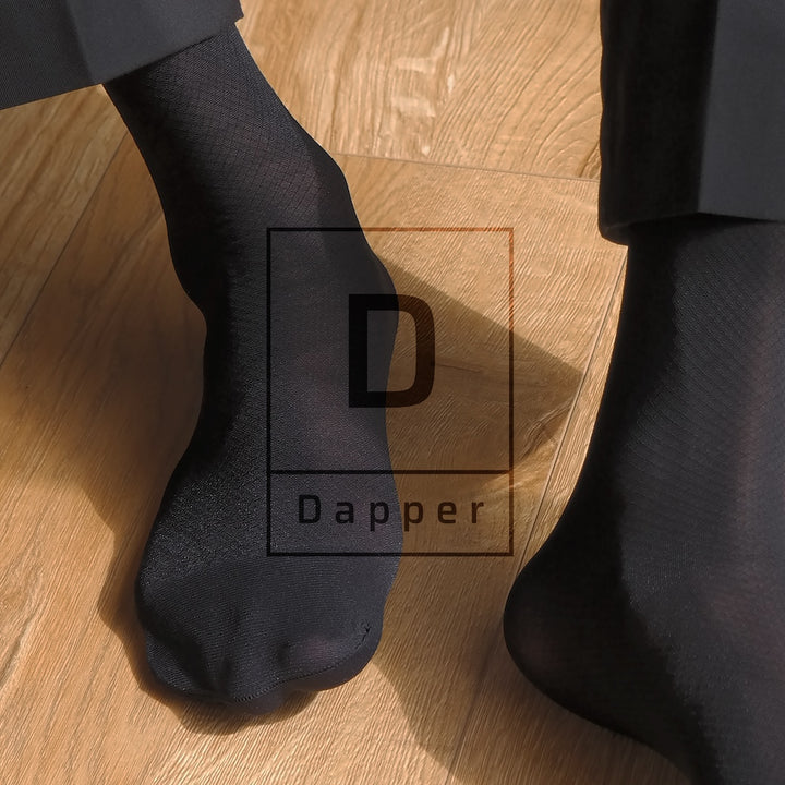 Diamond Mesh Men’s Dress Socks