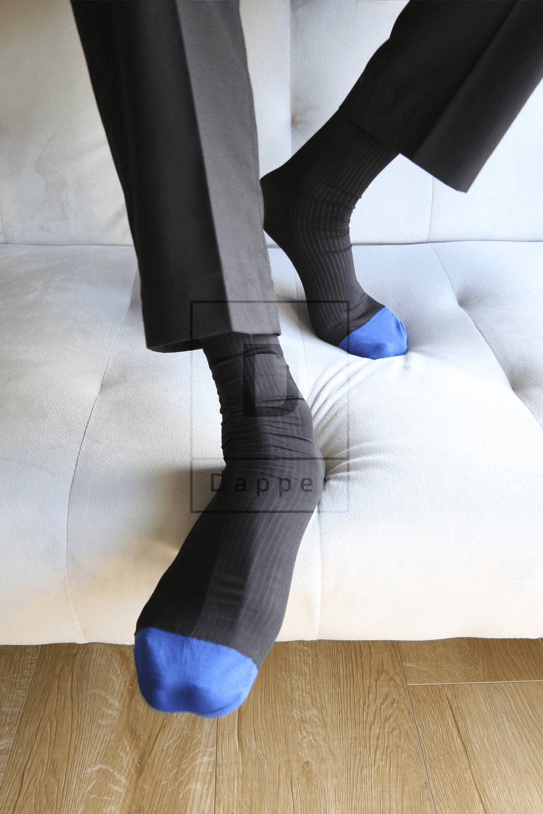 Blue Toe Striped Men&
