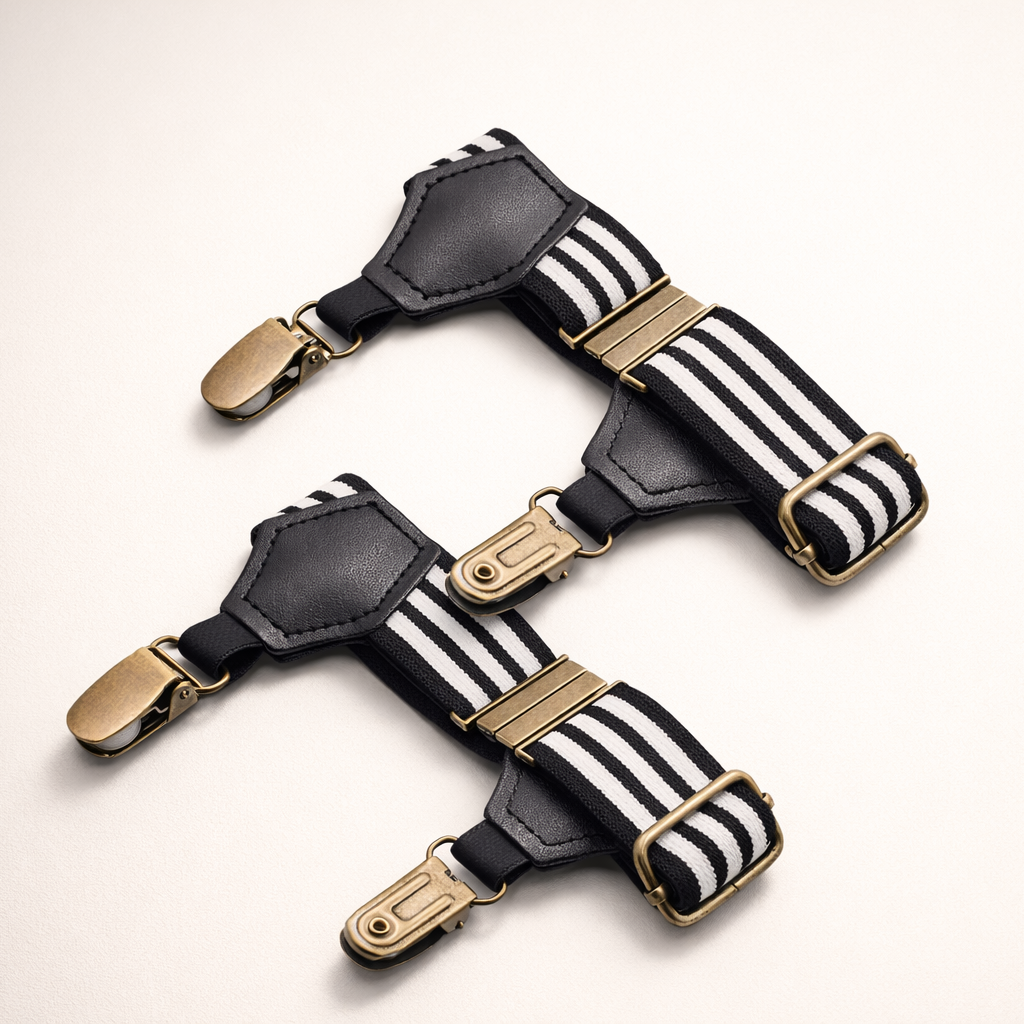 Dress socks clip garters